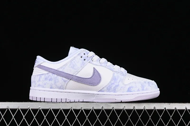 All categories Nk SB Dunk series Nk SB Dunk Low low-top sneakers Nk SB Dunk Low Prm white and light purple color SB smashed backboard fashion casual sneakers DM9467-500